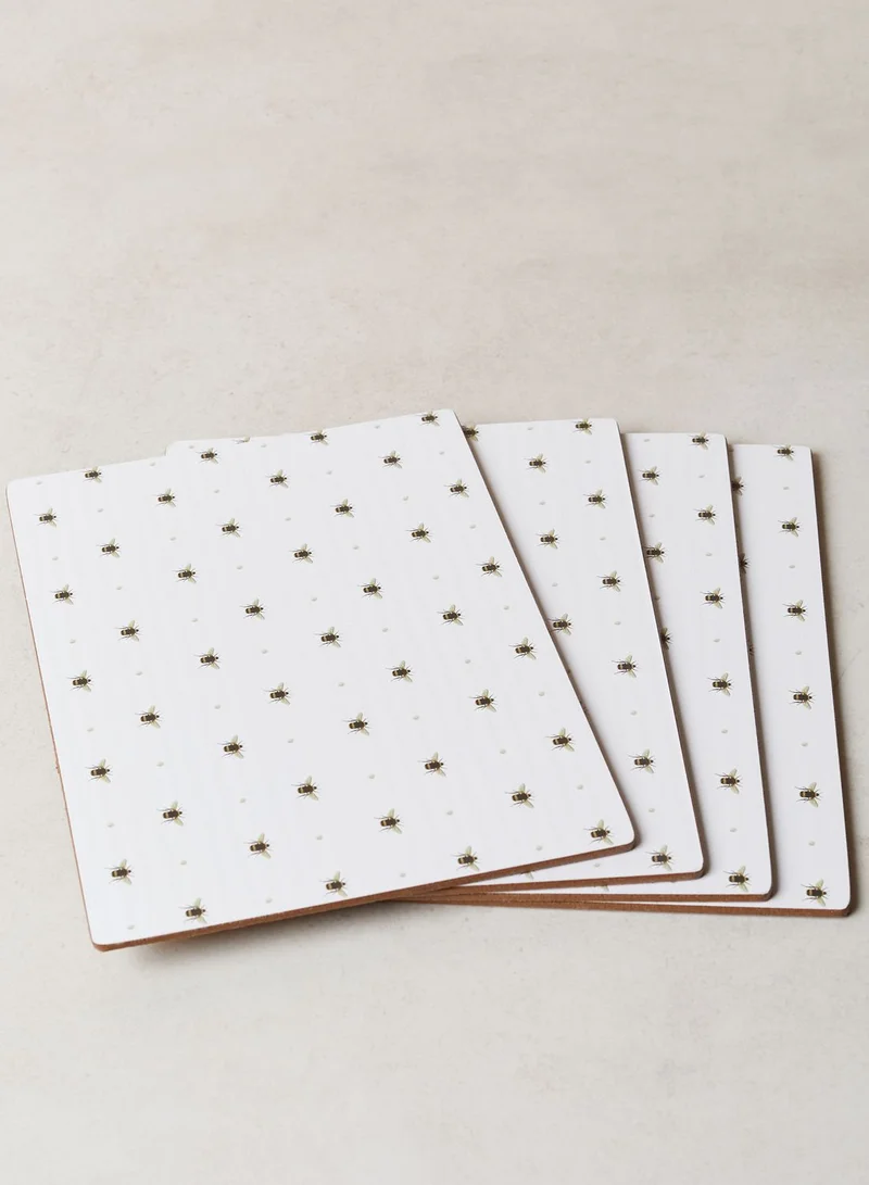 Marks & Spencer Set Of 4 Bee Print Placemats