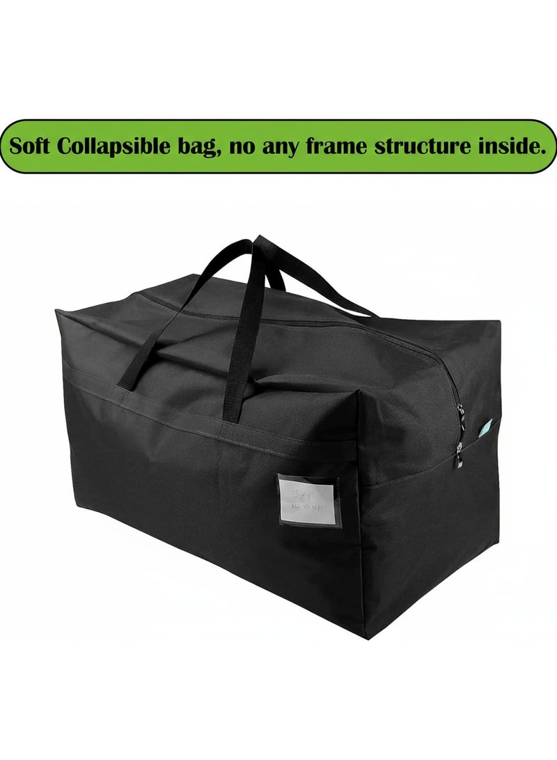 Dunekart 100L Extra Large Storage Travel Bag, Heavy Duty Foldable Duffle with Reinforced Handles & Zipper, Portable Organizer for Clothes, Bedding, Moving, Camping & Home Storage - Image 4