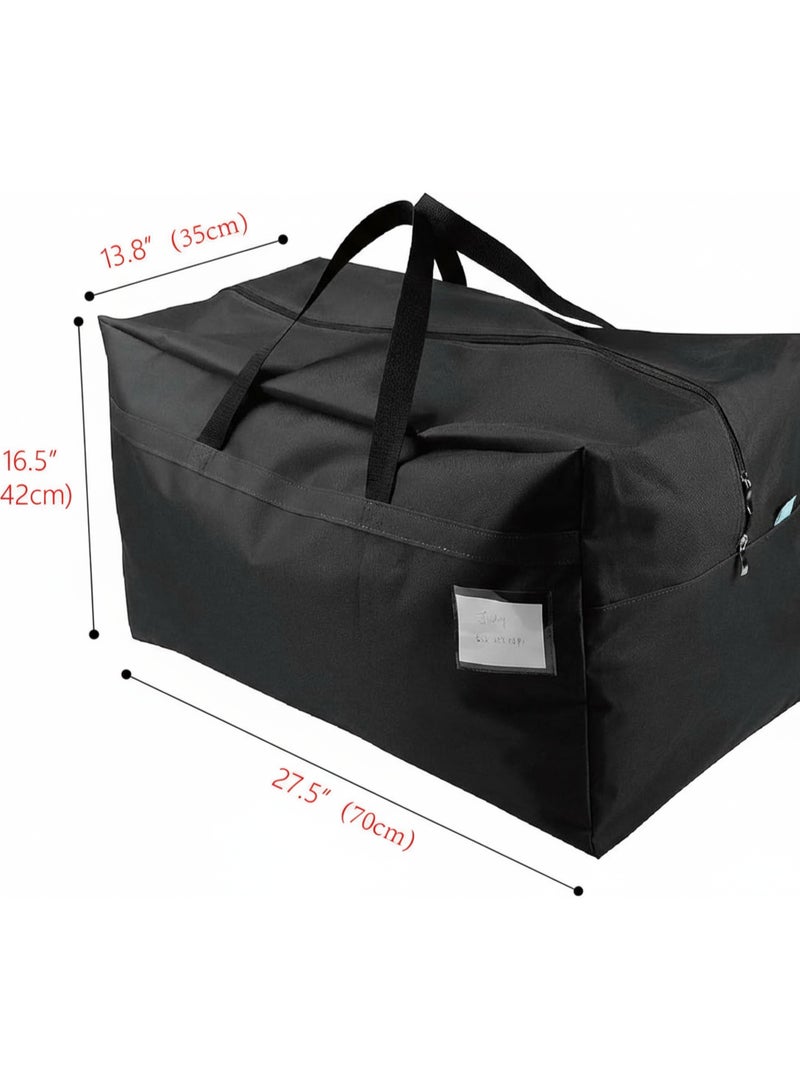 Dunekart 100L Extra Large Storage Travel Bag, Heavy Duty Foldable Duffle with Reinforced Handles & Zipper, Portable Organizer for Clothes, Bedding, Moving, Camping & Home Storage - Image 3