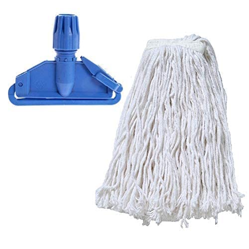 TARGET HYGIENE TARGET HYGIENE 3 Bucket MOP Wringer Trolley 3 Bucket Wringer Trolley Bucket System for Cleaning for Hospital with IncludedCotton Wet Mop Refill 350 Gm Clip 60 LTR REDBlueYellowGray Plastic  - Image 2
