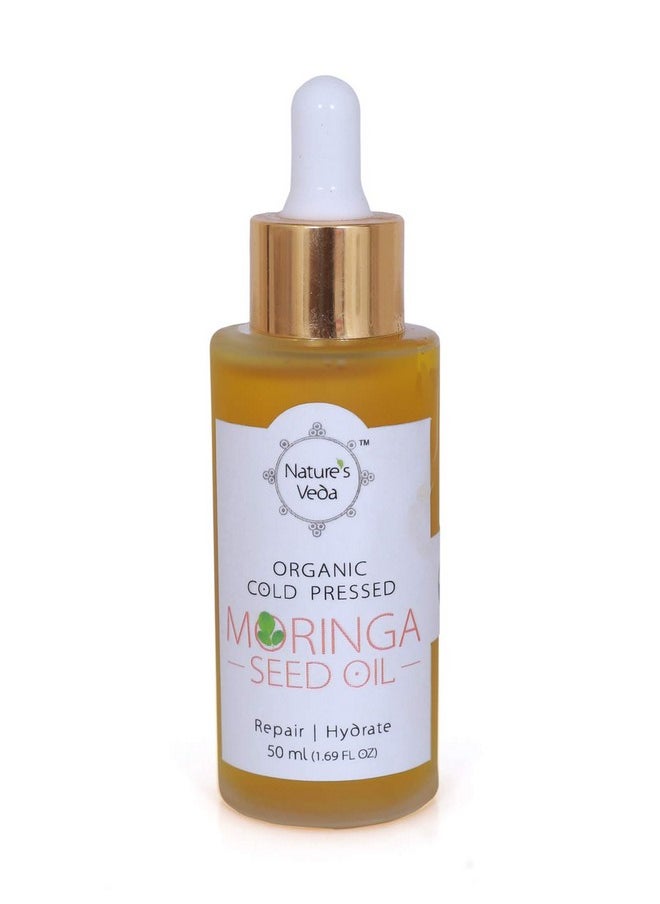 Nature's Veda Cold Pressed Organic Moringa Seed Oil 50ml - 100% Pure Moringa Seed Oil for Hair Growth, Skin Care, Beauty, Rich in Beta-Sitosterol, Natural Vitamin E & Keratin - Organic Skincare Oil - pzsku/Z9283C5B7C2AC38F2B547Z/45/_/1736426780/86525716-241f-4400-953e-0d0265d8508b