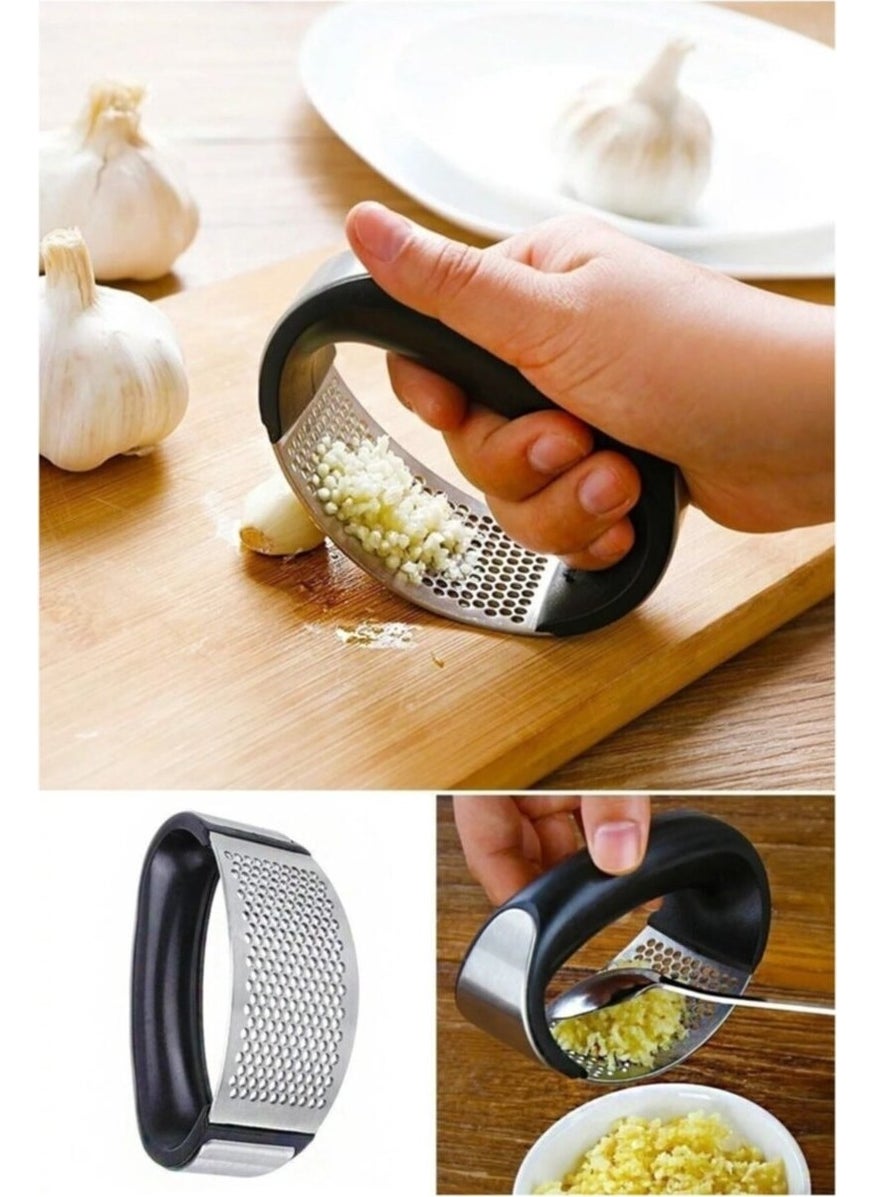 Penguen Penguin Practical Garlic Press with Black Handle  - Image 1