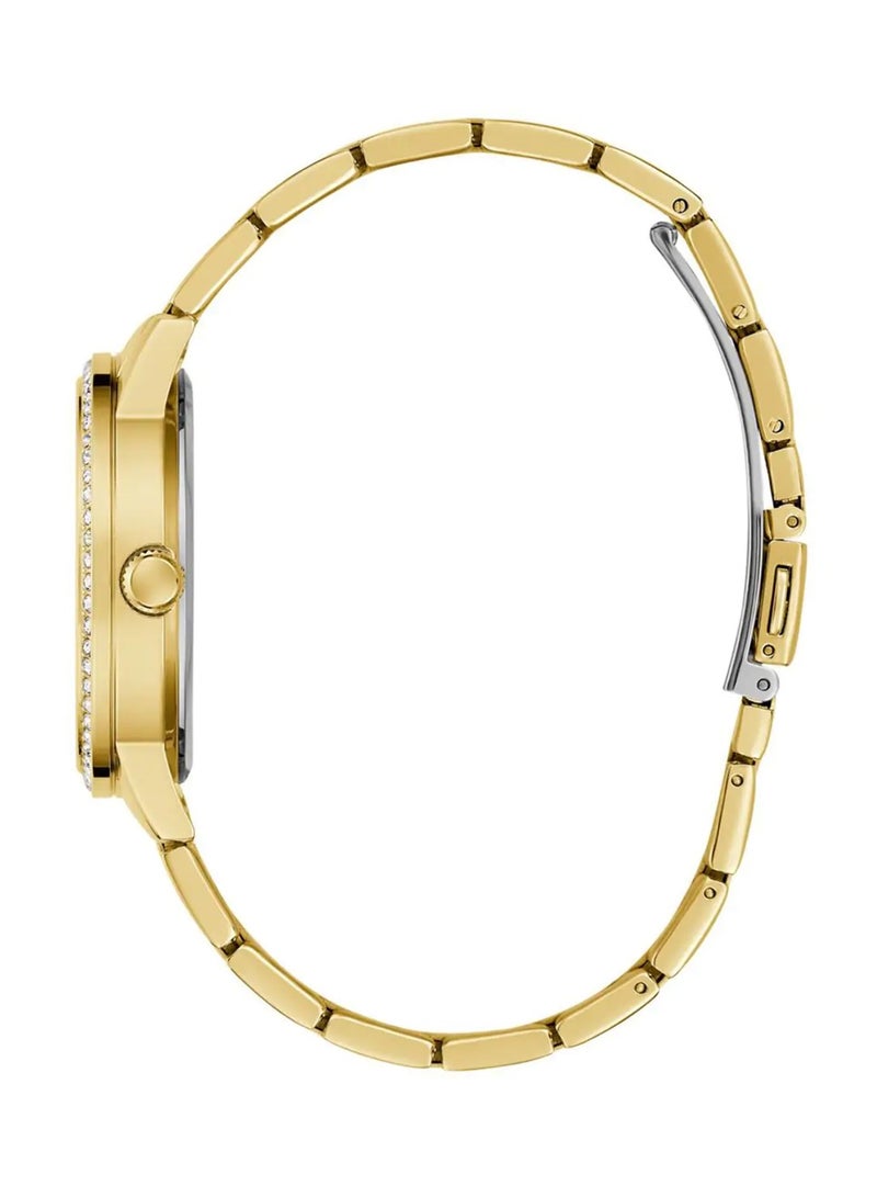 GUESS Petal Women’s Analog Quartz Gold Stainless Steel Watch GW0747L2 - 36mm - Image 3