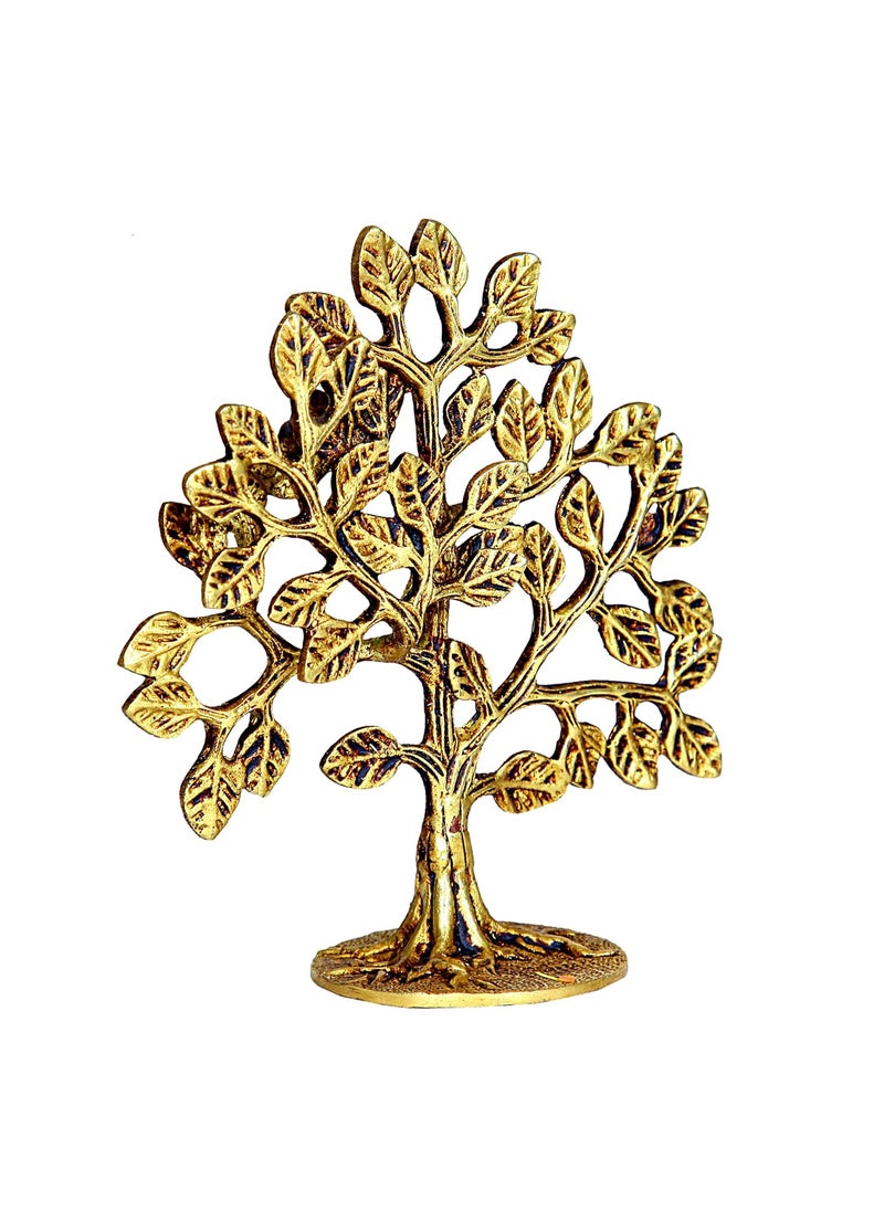anciently Anciently Karpaga Viruksham Tree | Kalpavriksha Tree | Kalpa Vruksha Tree Brass, 15cm Height, Gold Colour - (1 Piece)  - Image 3