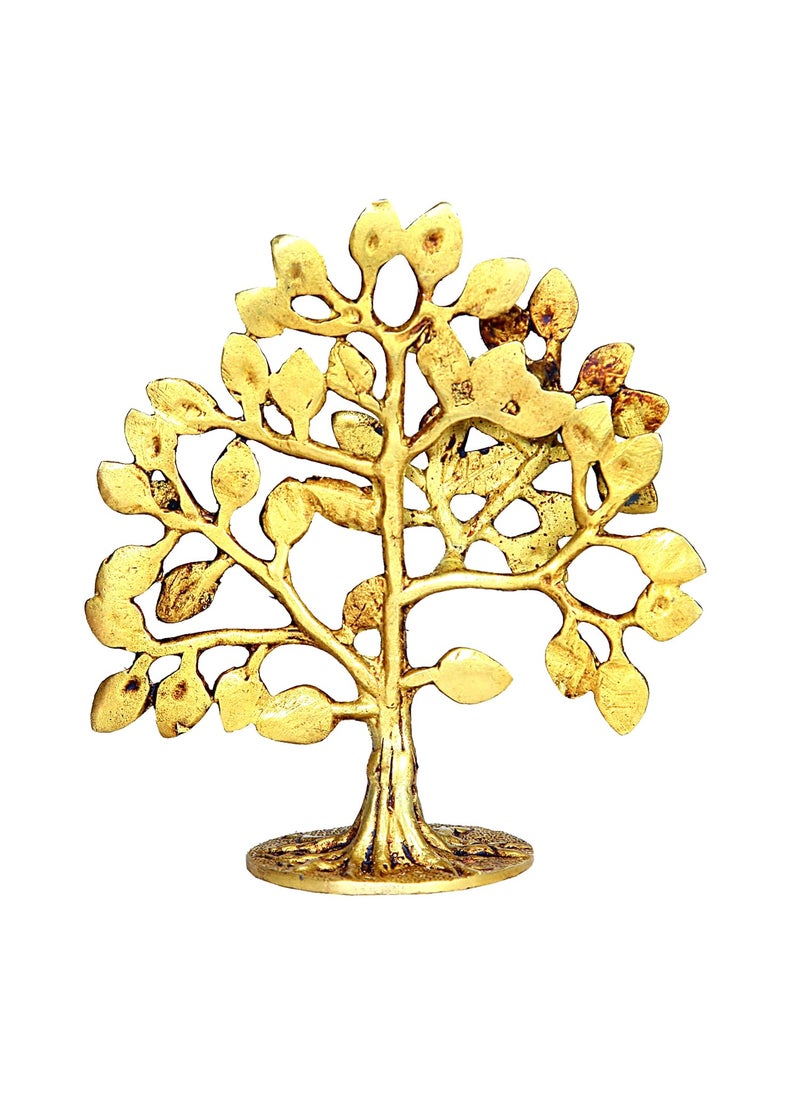 anciently Anciently Karpaga Viruksham Tree | Kalpavriksha Tree | Kalpa Vruksha Tree Brass, 15cm Height, Gold Colour - (1 Piece)  - Image 4