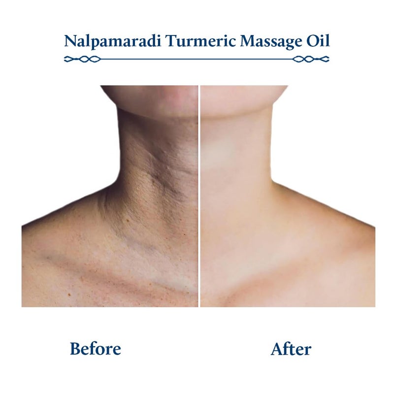 Blue Nectar Nalpamaradi Thailam Skin Brightening Treatment Oil Plant Based Body Oil and Face Oil for Glowing Skin Infused with Turmeric Amla and Manjistha 16herbs 100ml - Image 4