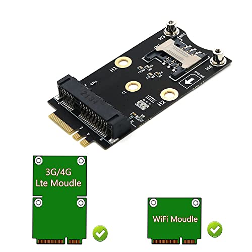 SUPERPLUS Mini PCI-E to M.2(NGFF) Key A/E Adapter with SIM Card Slot - Image 4