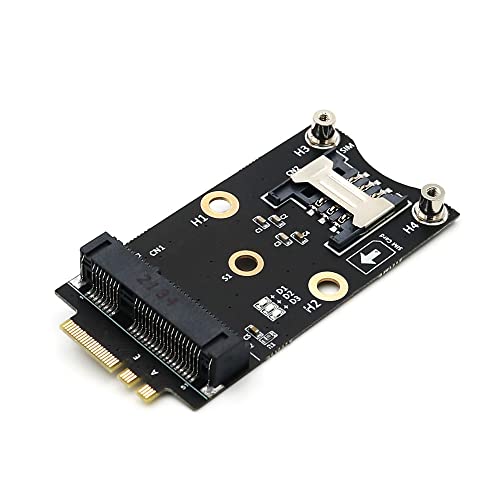 SUPERPLUS Mini PCI-E to M.2(NGFF) Key A/E Adapter with SIM Card Slot - Image 1