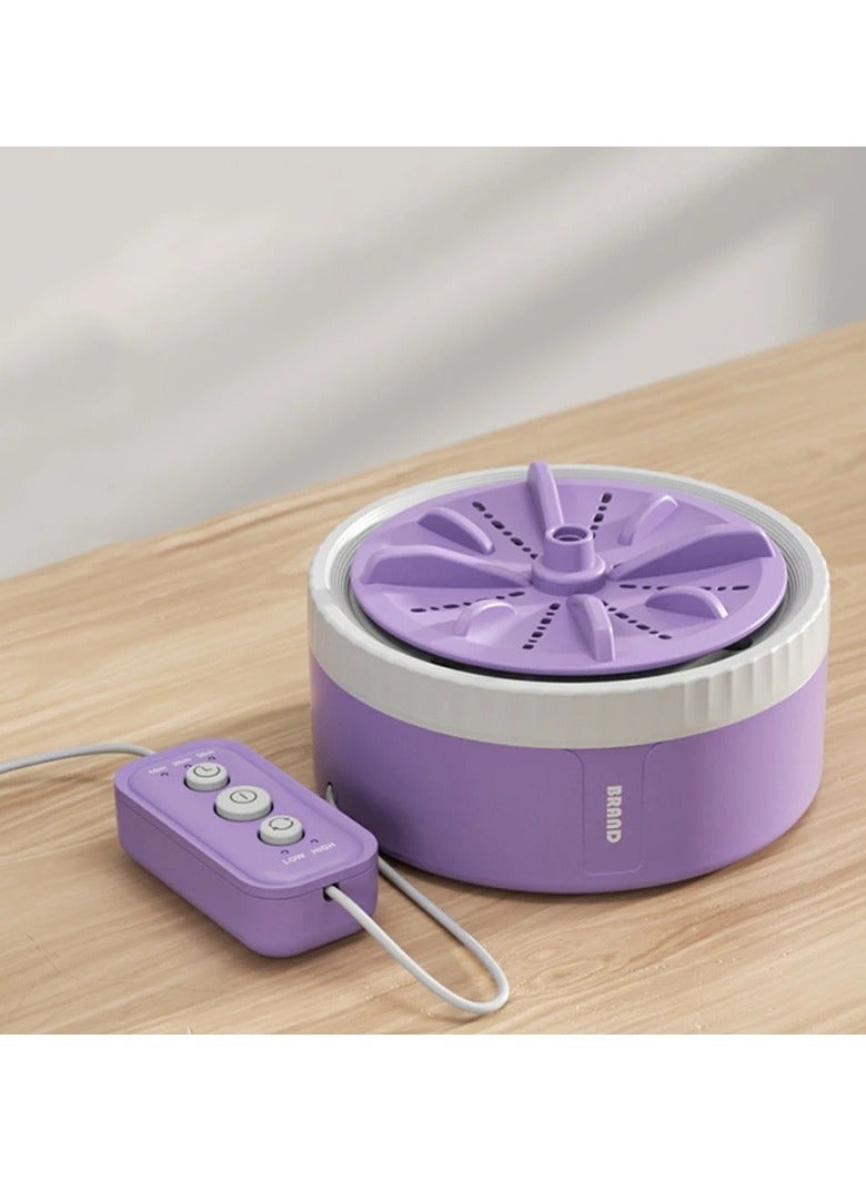 Mini Portable Washing Machine with 3-Speed Timer USB Rotating Turbine for Washing Underwear and Socks Compact Travel Washer  - Image 1