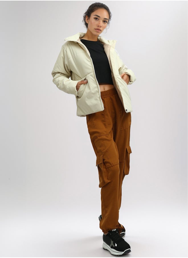 RAVIN Feminine Winter Long Sleeve Bomber Jacket  - Image 5