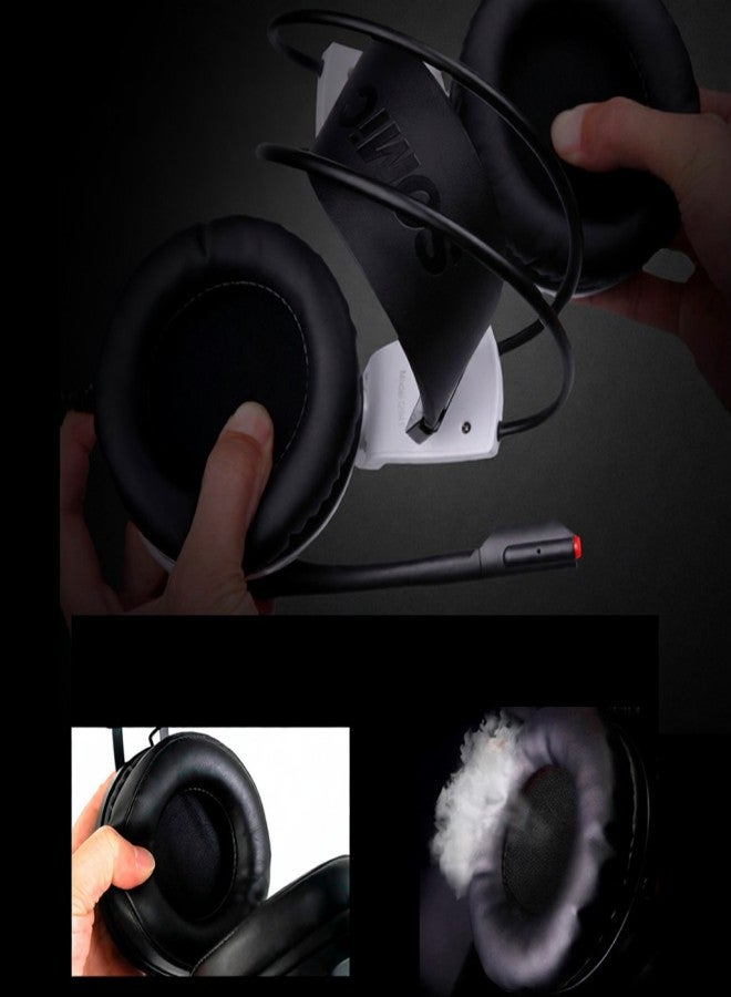 SOMIC G941 USB 7.1 Channel Gaming Headset with 4D Vibration Sound Effect 40mm Driver Unit Wired Controller LED Light Black - Image 3