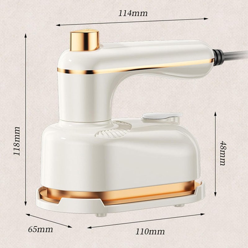 KASTWAVE Clothes Steamer, Dual Dry & Wet Clothes Steamer, Portable Steamer Travel Iron, Fast Heat-Up, Lightweight and Portable, Ideal for Home and Travel Use (Beige) - Image 5