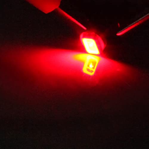 cciyu 10X 2835 SMD T3 Neo Wedge 8mm Red LED Bulb Cluster A/C Instrument Panel Dash Lights Bulb - Image 2