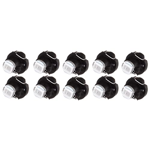 cciyu 10X 2835 SMD T3 Neo Wedge 8mm Red LED Bulb Cluster A/C Instrument Panel Dash Lights Bulb - Image 1