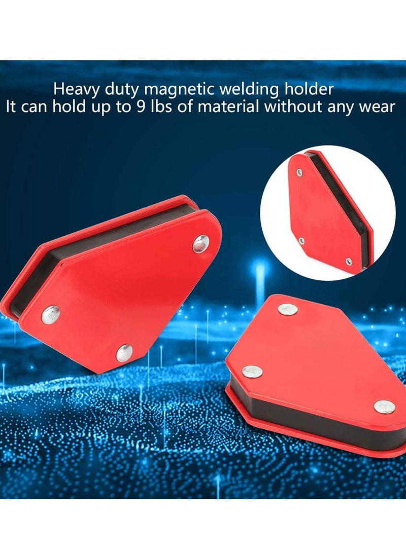 SYOSI Strong Hand Tools  Triangle Welding Positioner 4pcs 9LB Angle Soldering Locator Magnetic Magnet Corner Arrows Welder Welding Holder Tool 5° 90° 135°Angle Magnet for Welding Soldering - Image 2