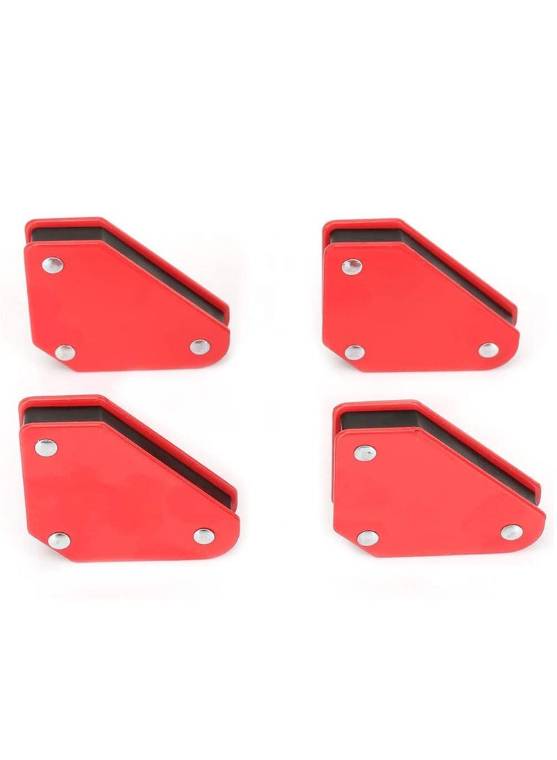SYOSI Strong Hand Tools  Triangle Welding Positioner 4pcs 9LB Angle Soldering Locator Magnetic Magnet Corner Arrows Welder Welding Holder Tool 5° 90° 135°Angle Magnet for Welding Soldering - Image 1