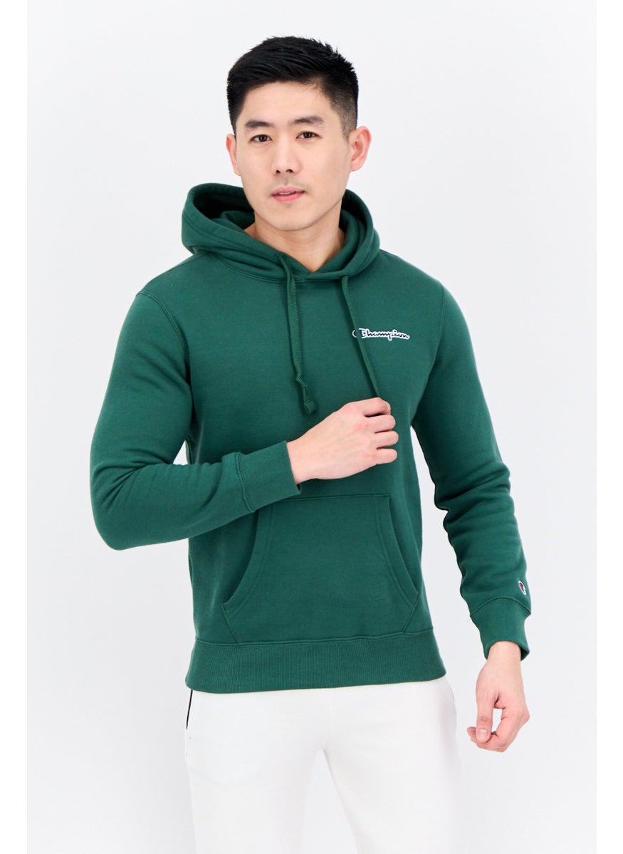 Champion Men Comfort Fit Long Sleeve Outdoor Sweatshirts, Green  - Image 1