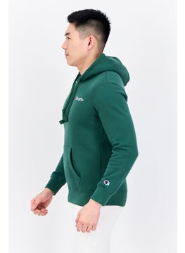 Champion Men Comfort Fit Long Sleeve Outdoor Sweatshirts, Green  - Image 2