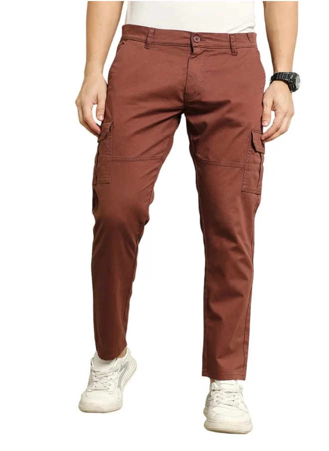 HIGH STAR Men Brown Trousers