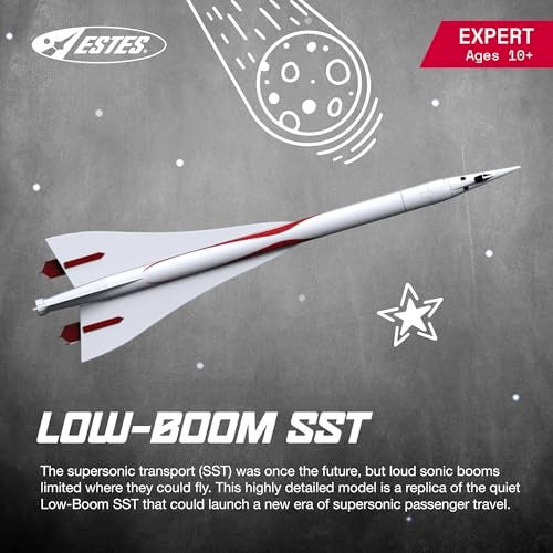 Estes 7289 LowBoom SST FlyingModelRocket Kit Expert RocketBuilding Kit for Ages 10 - Image 5
