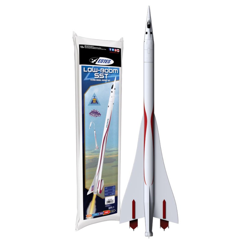 Estes 7289 LowBoom SST FlyingModelRocket Kit Expert RocketBuilding Kit for Ages 10 - Image 4
