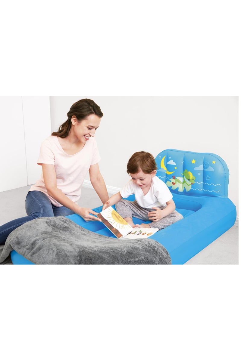 Bestway Bestway Airbed Fisher Price Dream - Blue 132x76x46cm | Kids Airbed | Air Mattress | Inflatable Mattress | Air Bed For Indoor and Outdoor Camping - Image 3