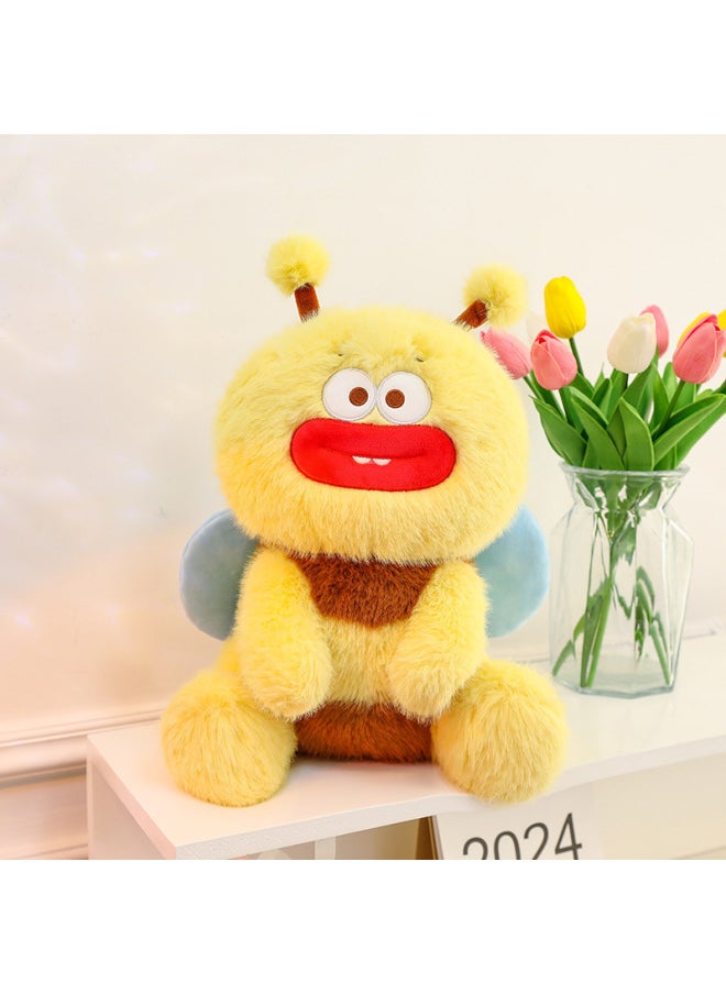 Generic - Bee Fun Mini Stuffed Doll Flower Pillow Little Bee Doll Gift Wholesale-Color:Sausage Mouth Bees-Height:90cm3.1kg - Image 1