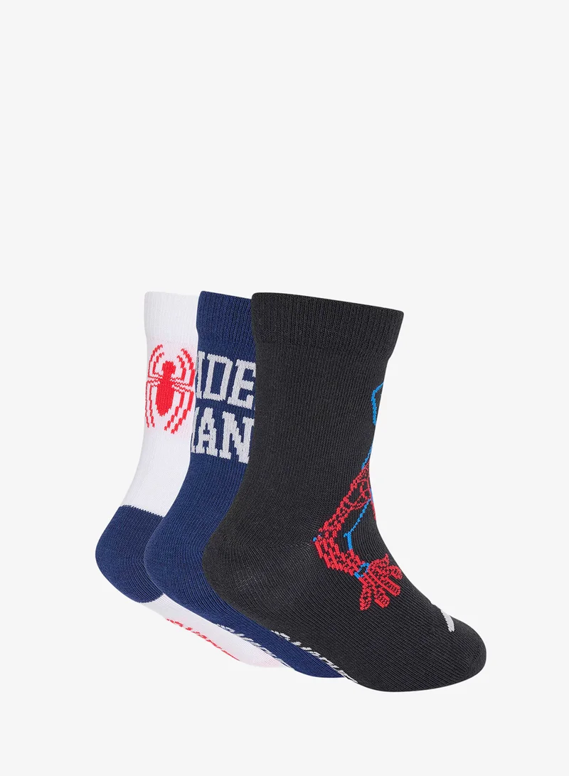 Adidas Kids 3 Pack Marvel Avengers Logo Crew Socks