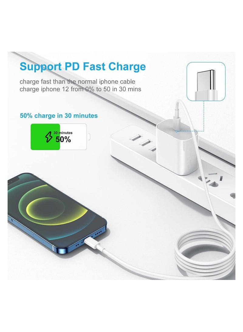 RYMEL 2m PD Cable 2pcs type c to lightning Pd Cable Compatible for iPhone 14 Pro/14 Pro Max/14 Plus/14/13/12/11/Xs, iPad Pro - Image 2