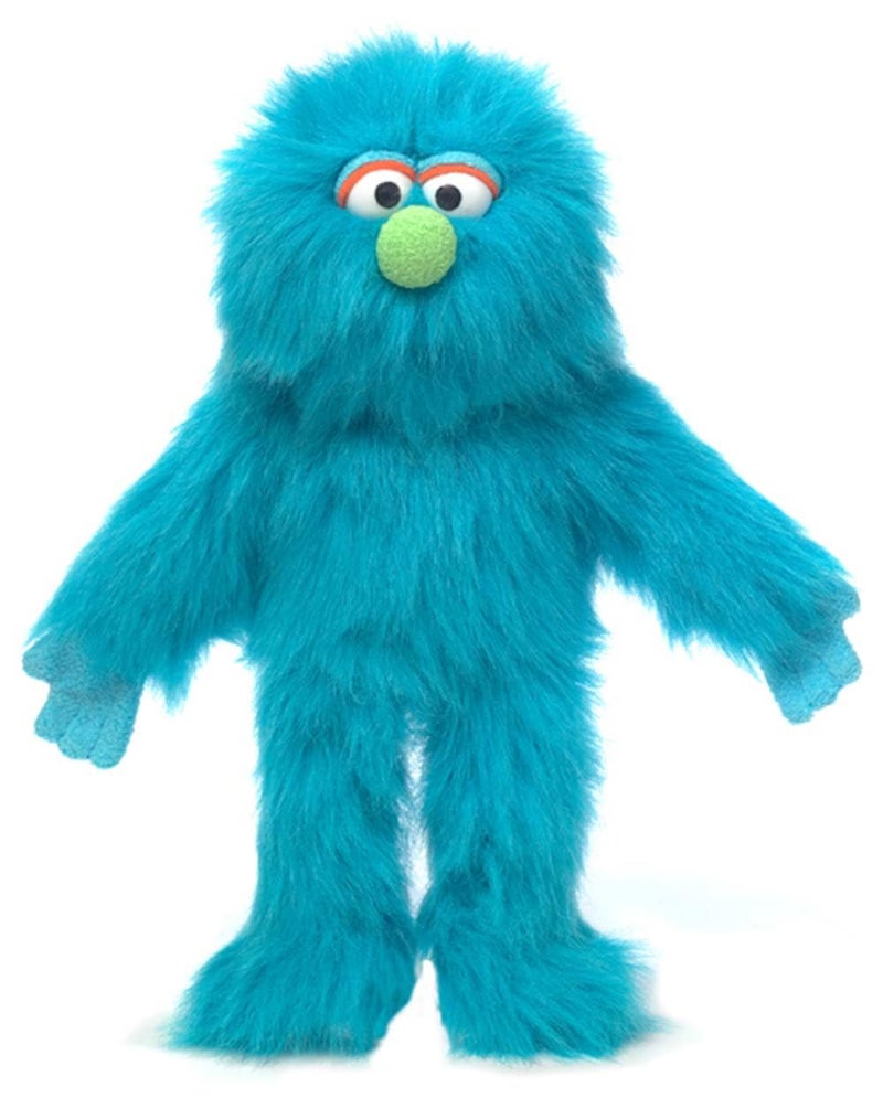 Silly Puppets 14 Blue Monster Hand Puppet - Image 3