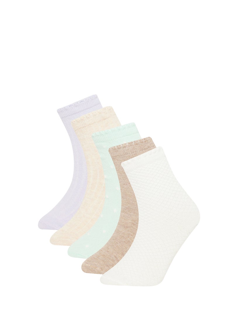 DeFacto Seamless 5-Pack Cotton Long Socks  - Image 1