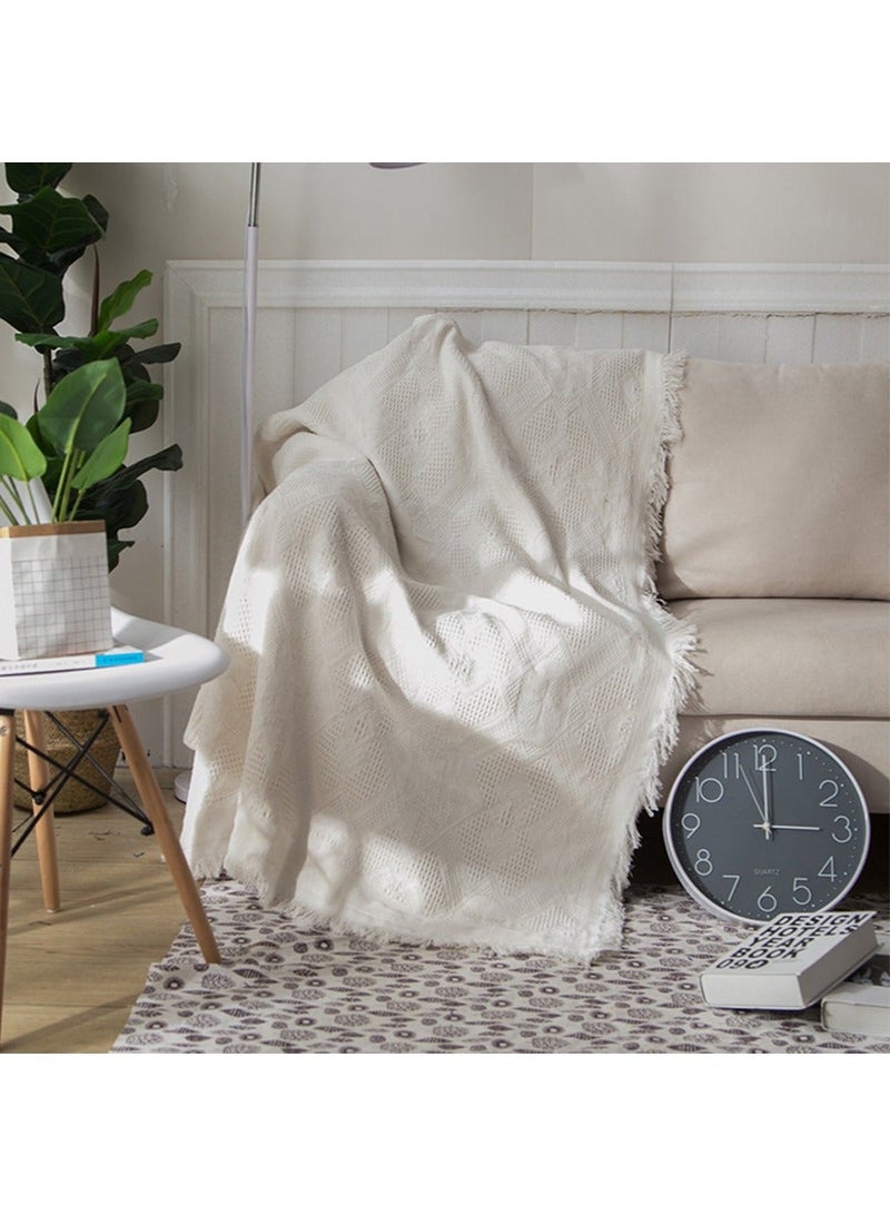 Leon Home Sofa Cover 3 Seater Super Stretch Anti-Wrinkle Full Cover Sofa Cover Exquisite Details Non-Slip Flexible Anti-Tensile Jacquard Sofa Cover Off-White Combination Material 130-180cm - Image 5