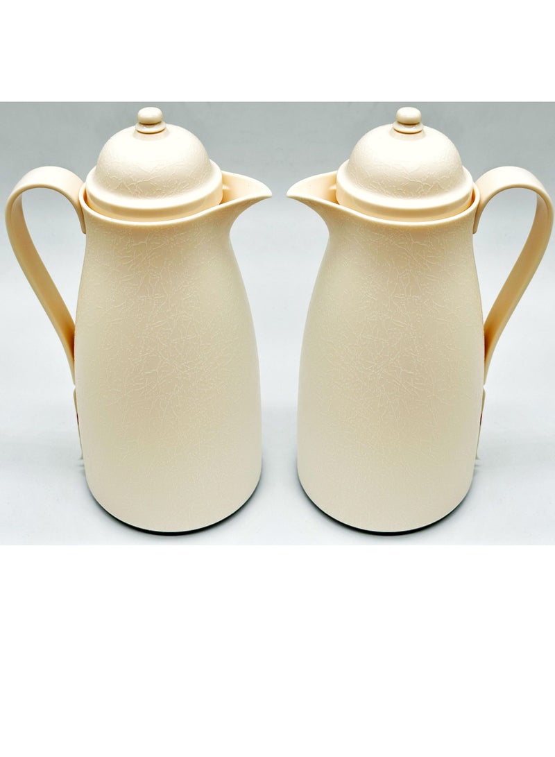 2 Pcs Thermos Set For Coffee And Tea 1 Liter  - Image 1