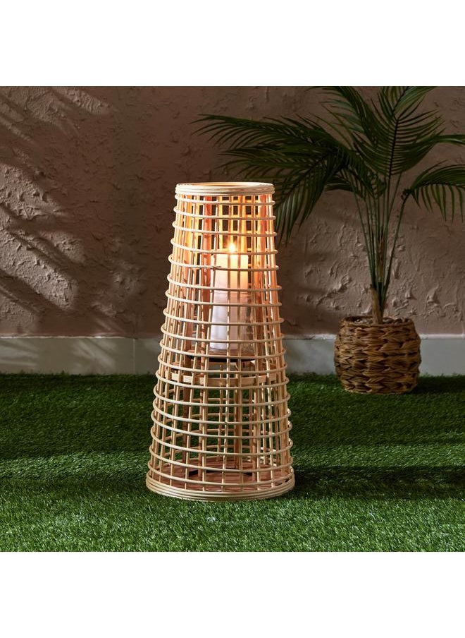 Modern Bamboo Rattan And Wood Lantern With Glass Votive - pzsku/Z9284AF67C0D56A41D863Z/45/_/1720281963/f8641a4b-4c93-4c72-8576-2e5ec2962e5d