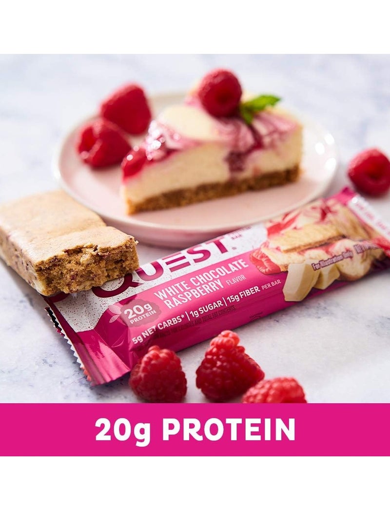 كويست بروتين بار شوكولاتة بيضاء بالتوت، عبوة من 12 قطعة - Image 3