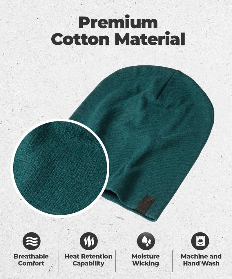 Revony Warm Slouchy Beanie Hat - Deliciously Soft Daily Beanie in Fine Knit - Image 2