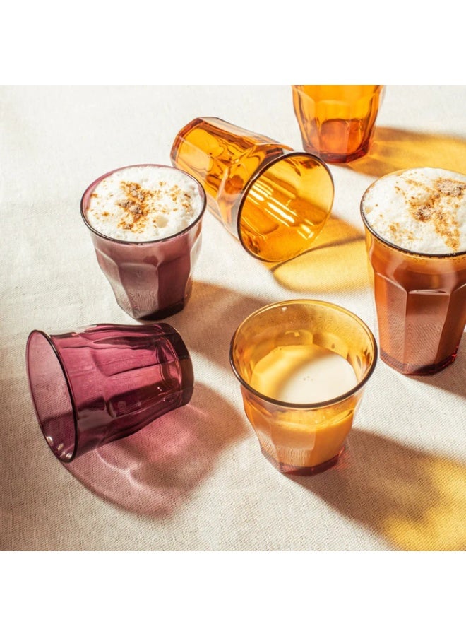 دوراليكس كوب دوراليكس لو بيكاردي® أمبر (مجموعة من 6 قطع)، 250 مل، أمبر - Image 3