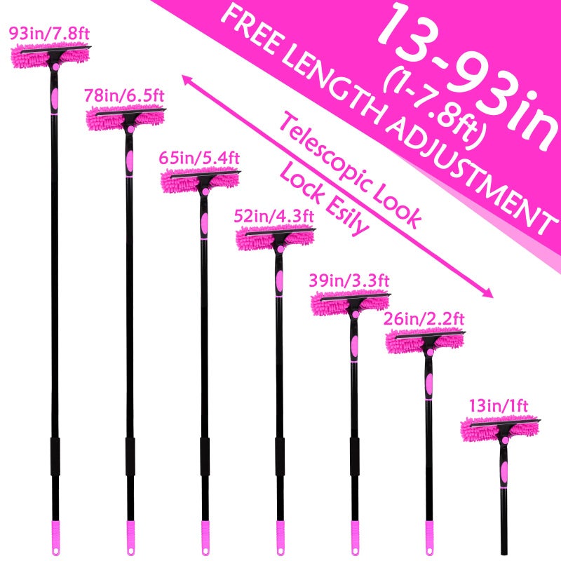 CALBEAU 15 Foot Dusters for Cleaning, Duster with Extension Pole 7-15ft, Microfiber Feather Duster Used for Cleaning Ceiling Fan, High Window, Blinds, Shutters, Sofa, Cobweb Duster for Home (12 PCS) - Image 2