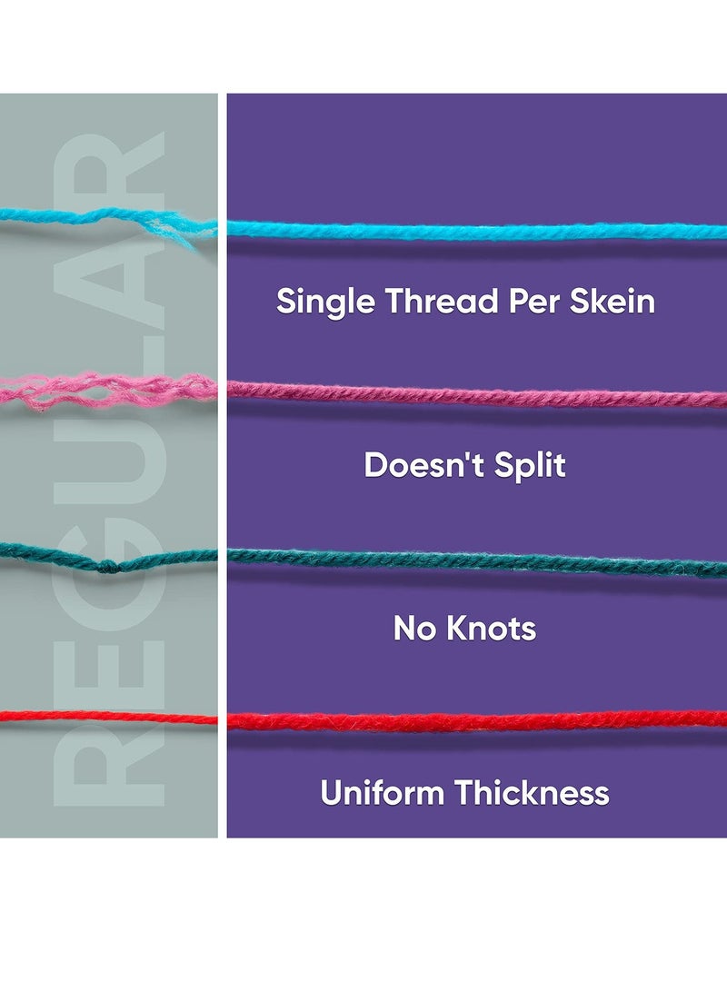 XiuWoo 30-Piece 20g Acrylic Yarn Skeins Soft Yarn for Crocheting and Knitting Craft Project Assorted Starter Crochet Kit Yarn Bulk for Adults and Kids - Image 3