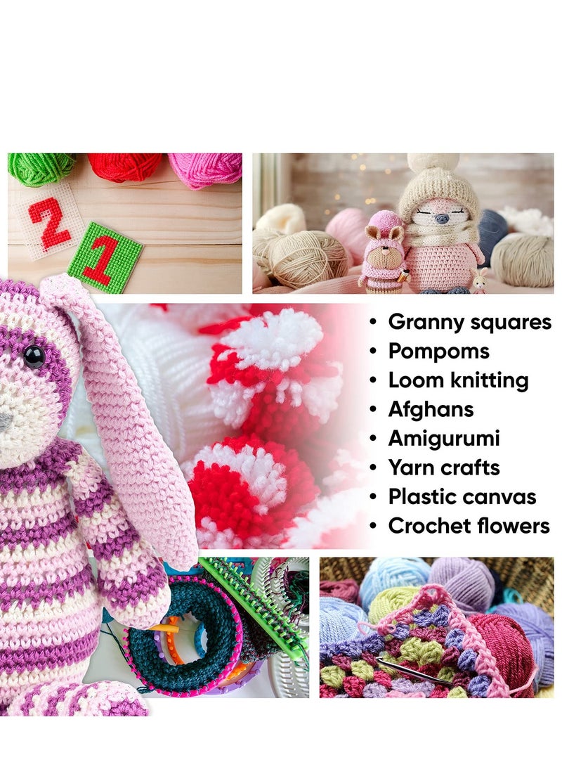 XiuWoo 30-Piece 20g Acrylic Yarn Skeins Soft Yarn for Crocheting and Knitting Craft Project Assorted Starter Crochet Kit Yarn Bulk for Adults and Kids - Image 4