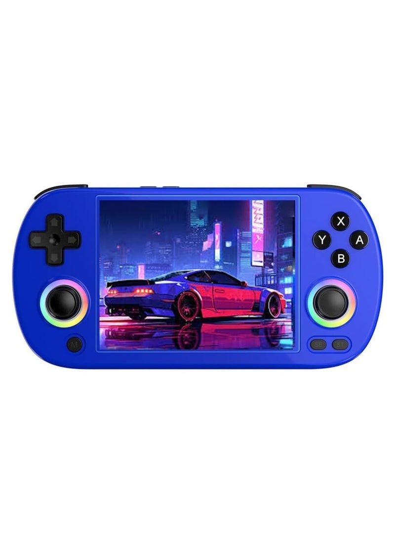 ANBERNIC  - Retro RG40XX H Portable Game Console, 64-bit, Linux, 4.0-inch IPS screen, Compatible with 5G WiFi, Bluetooth, HDMI-TV output (Blue, 128GB) - Image 1