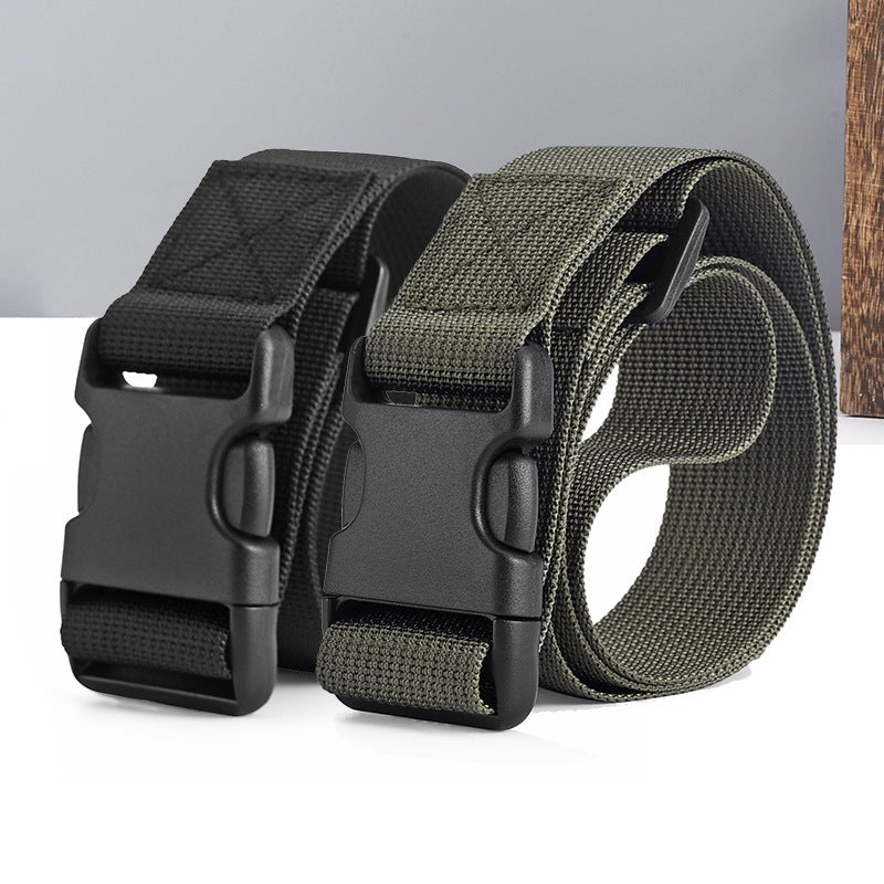 Children's Camouflage Military Training Belt Girls' Junior High School Students' Belt Boys' Junior Senior high school Canvas Buckle Belt - Image 5
