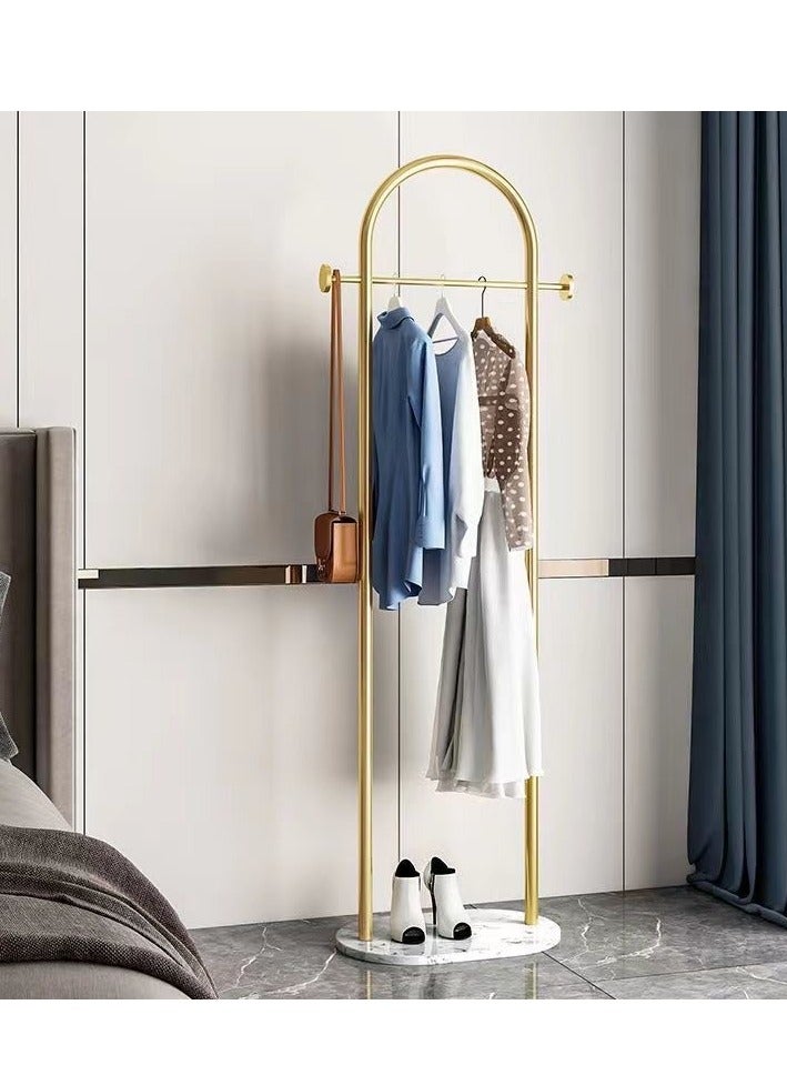 إسكدنيا معطف القوس المعدني الرف الحر مع الرخام الثقيل مستقر قاعدة معطف قوي الرف حمالة للملابس/الحقائب/القبعات الذهبية معطف الرف حمالة لمدخل غرفة النوم مكتب ضيق المكان - Image 5