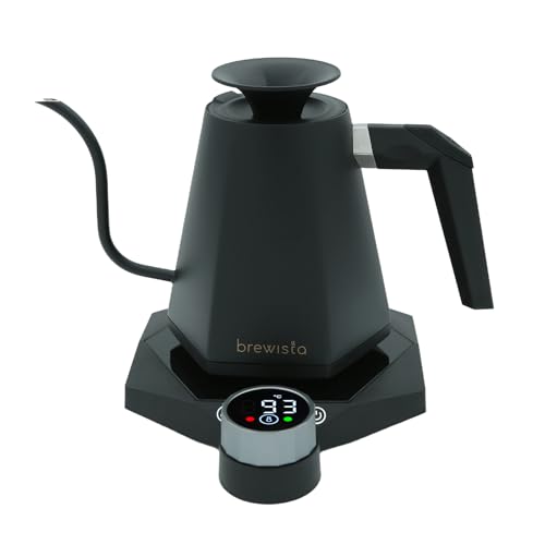 Brewista X Series Electric Gooseneck Kettle, Stainless Steel Water Boiler, Precise Digital Temperature Control, Fast Boiling, Keep Warm, Auto Shut-Off for Pour-Over Coffee & Tea, Home, 0.8L, Black - Image 1
