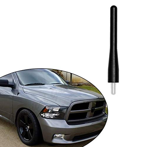AMFRNE Short Antenna for Dodge RAM Trucks, Radio Antenna Compatible with 2009-2026 Dodge RAM 1500 Trucks Pickups, 3.6" Low Profile Antenna Replacement for RAM Trucks, Direct Replacement, Mattle Black - Image 2