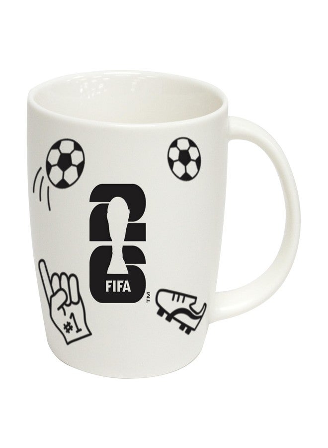HONAV 18oz FIFA 2026 World Cup Playmaker Mug – Durable Ceramic Coffee Cup With Bold Embossed Icons – Official FIFA 2026 Drinkware For Soccer Fans- Great Gift & Collectible - Image 1