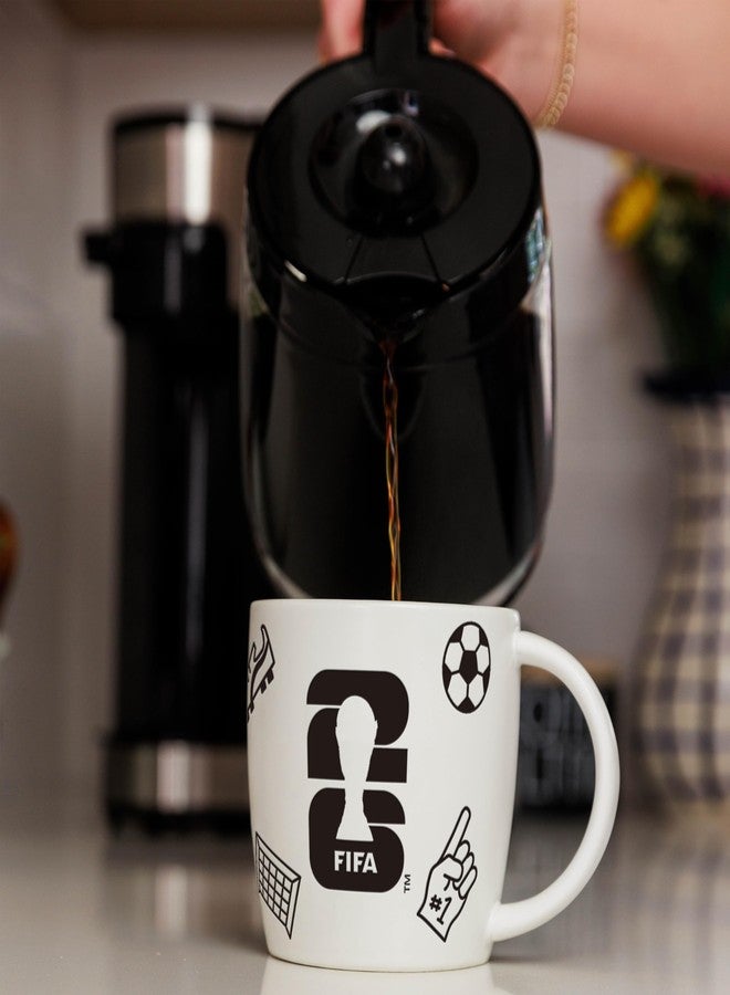 HONAV 18oz FIFA 2026 World Cup Playmaker Mug – Durable Ceramic Coffee Cup With Bold Embossed Icons – Official FIFA 2026 Drinkware For Soccer Fans- Great Gift & Collectible - Image 2