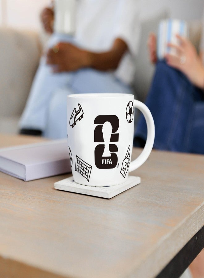 HONAV 18oz FIFA 2026 World Cup Playmaker Mug – Durable Ceramic Coffee Cup With Bold Embossed Icons – Official FIFA 2026 Drinkware For Soccer Fans- Great Gift & Collectible - Image 3