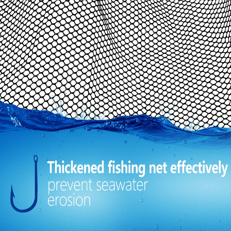 SAN LIKE 2pack Fishing Net Fish Landing Nets Ice Fishing Collapsible Telescopic Sturdy Pole Handle for Saltwater Freshwater Extending to 51inches (51inch-2pack) - Image 5