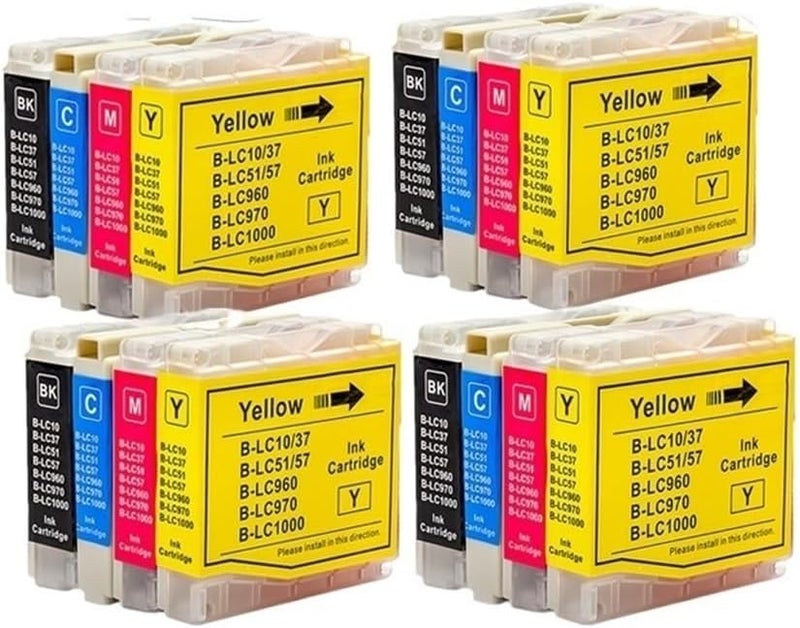 Compatible Ink Cartridge LC10 LC37 LC51 LC57 LC960 LC970 LC1000 for DCP 130C DCP 135C MFC 235C MFC 240C Printers - Image 1